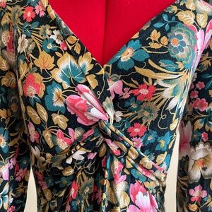 Anthropologie stretch floral dress